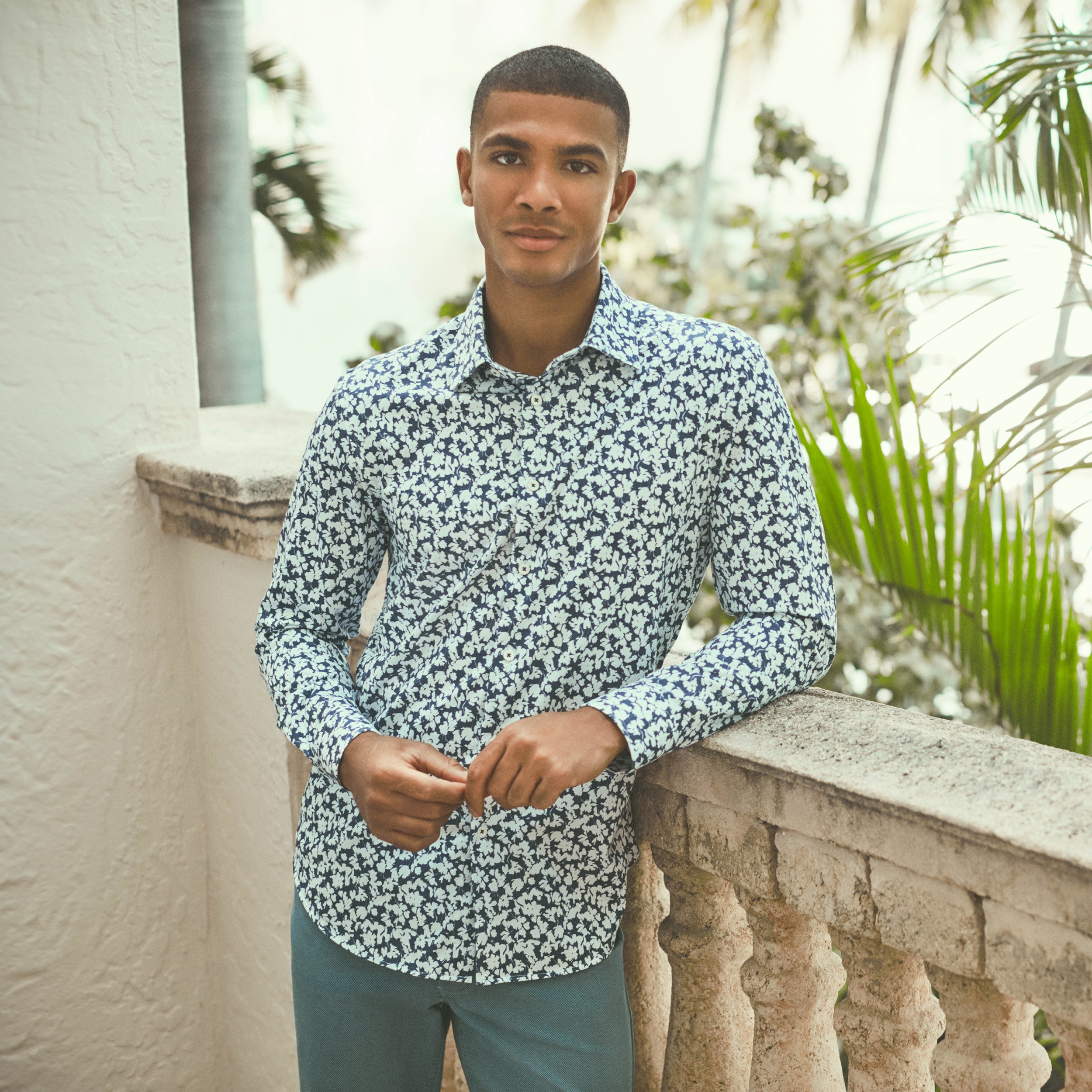 James Floral OoohCotton Shirt – BUGATCHI