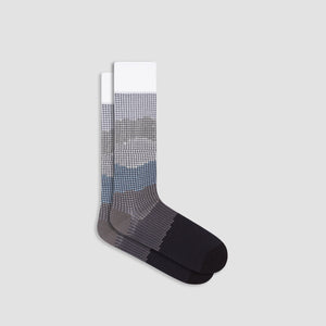 Pin Check Mid-Calf Socks