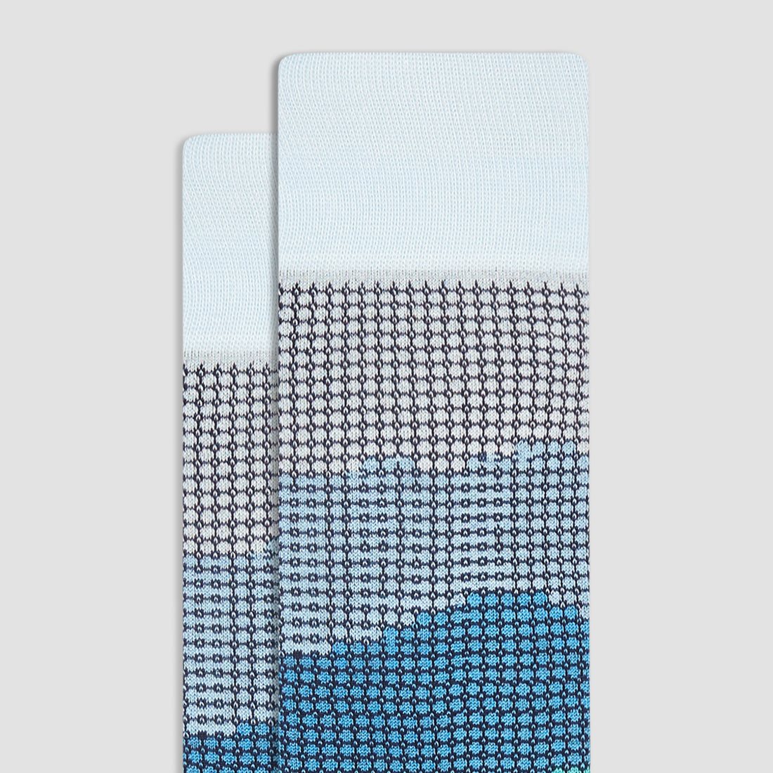 Pin Check Mid-Calf Socks