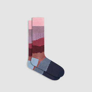 Pin Check Mid-Calf Socks