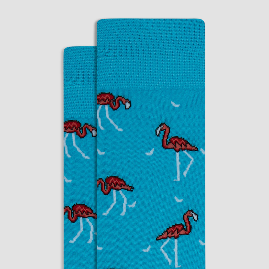 Red Flamingos Mid-Calf Socks