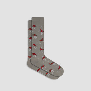 Red Flamingos Mid-Calf Socks