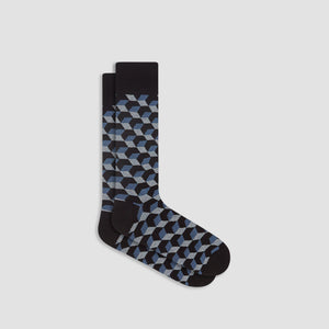 Geometric Illusion Mid-Calf Socks