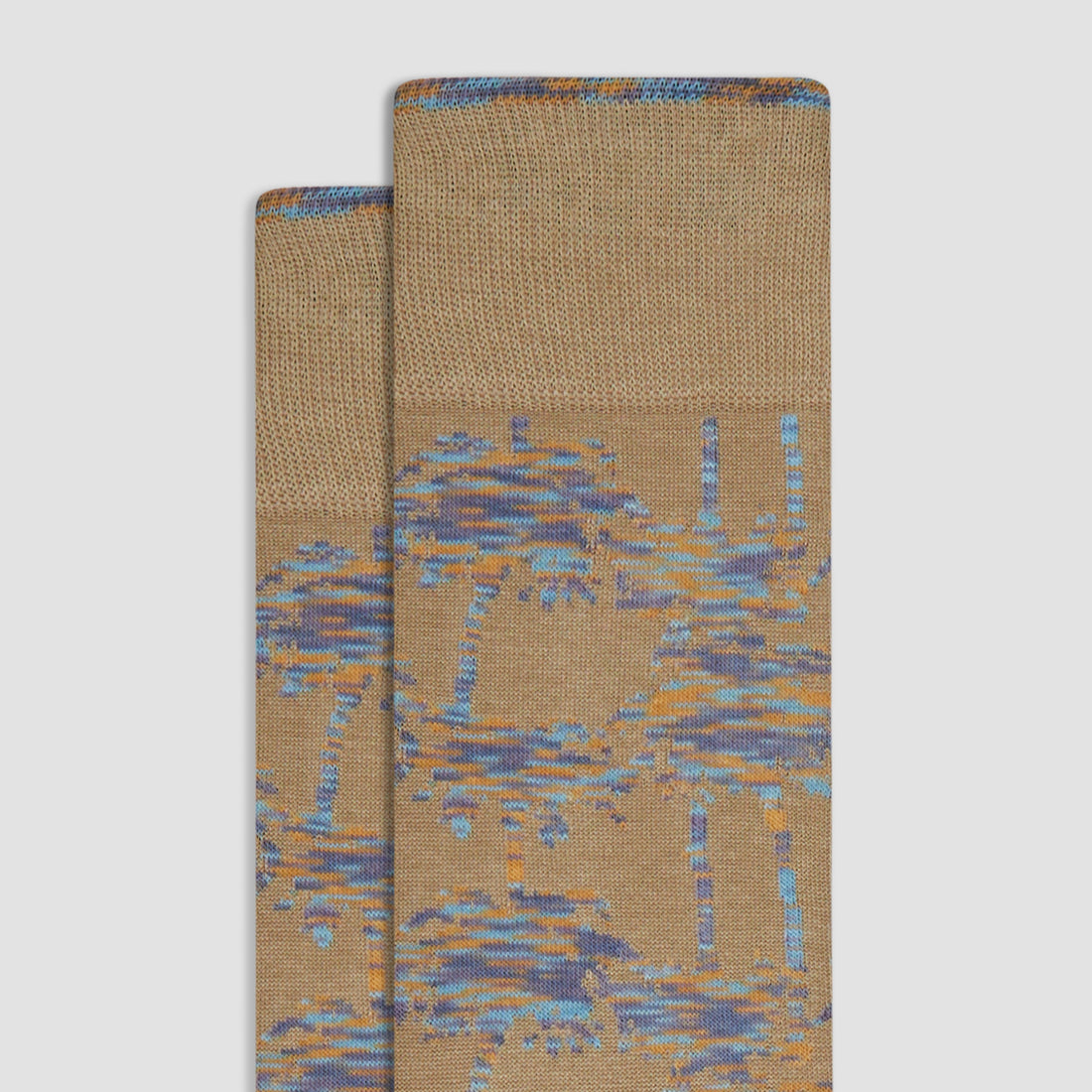 Abstract Mid-Calf Socks