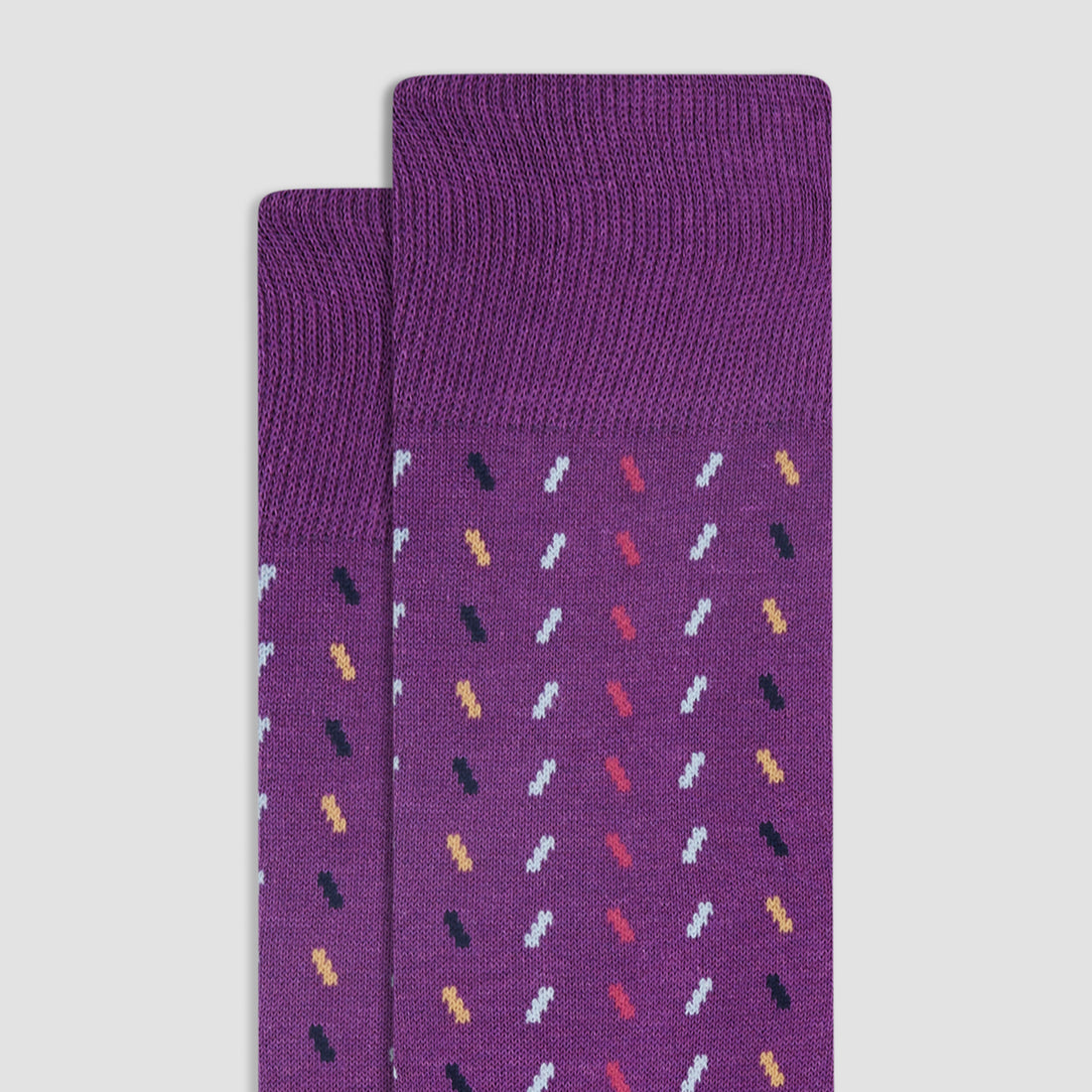 Diagonal Striped Mid-Calf Socks