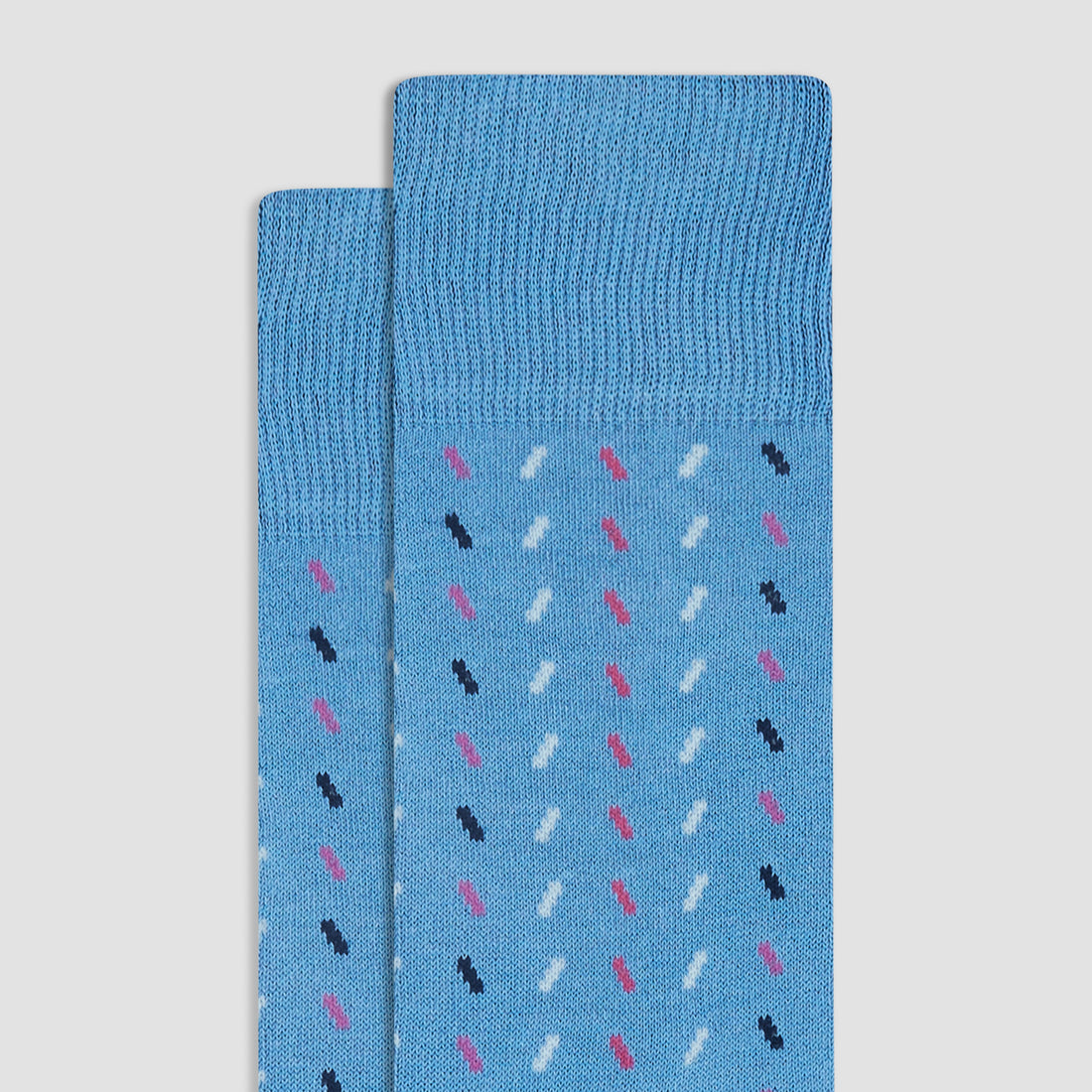 Diagonal Striped Mid-Calf Socks