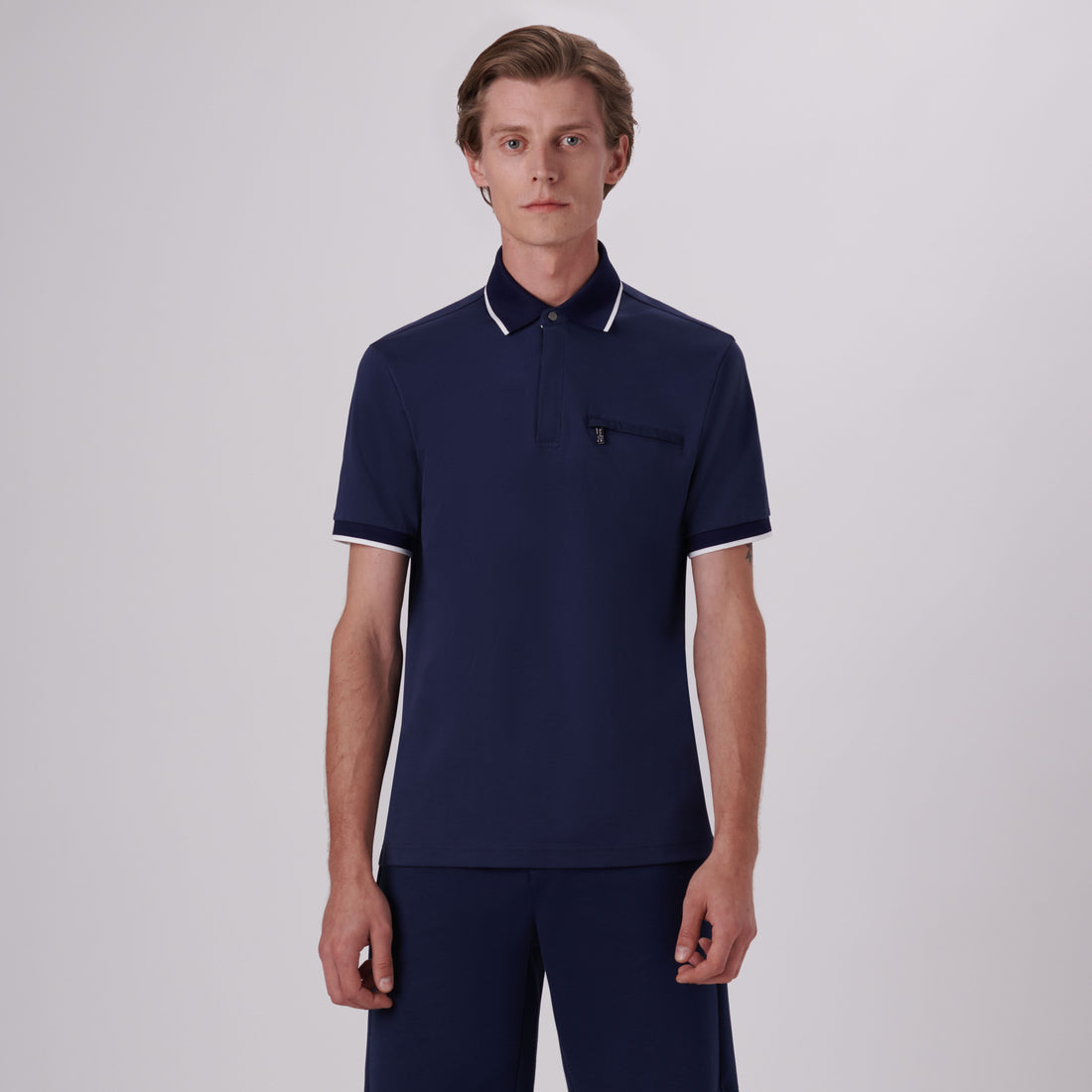 Quarter Zip Polo Shirt