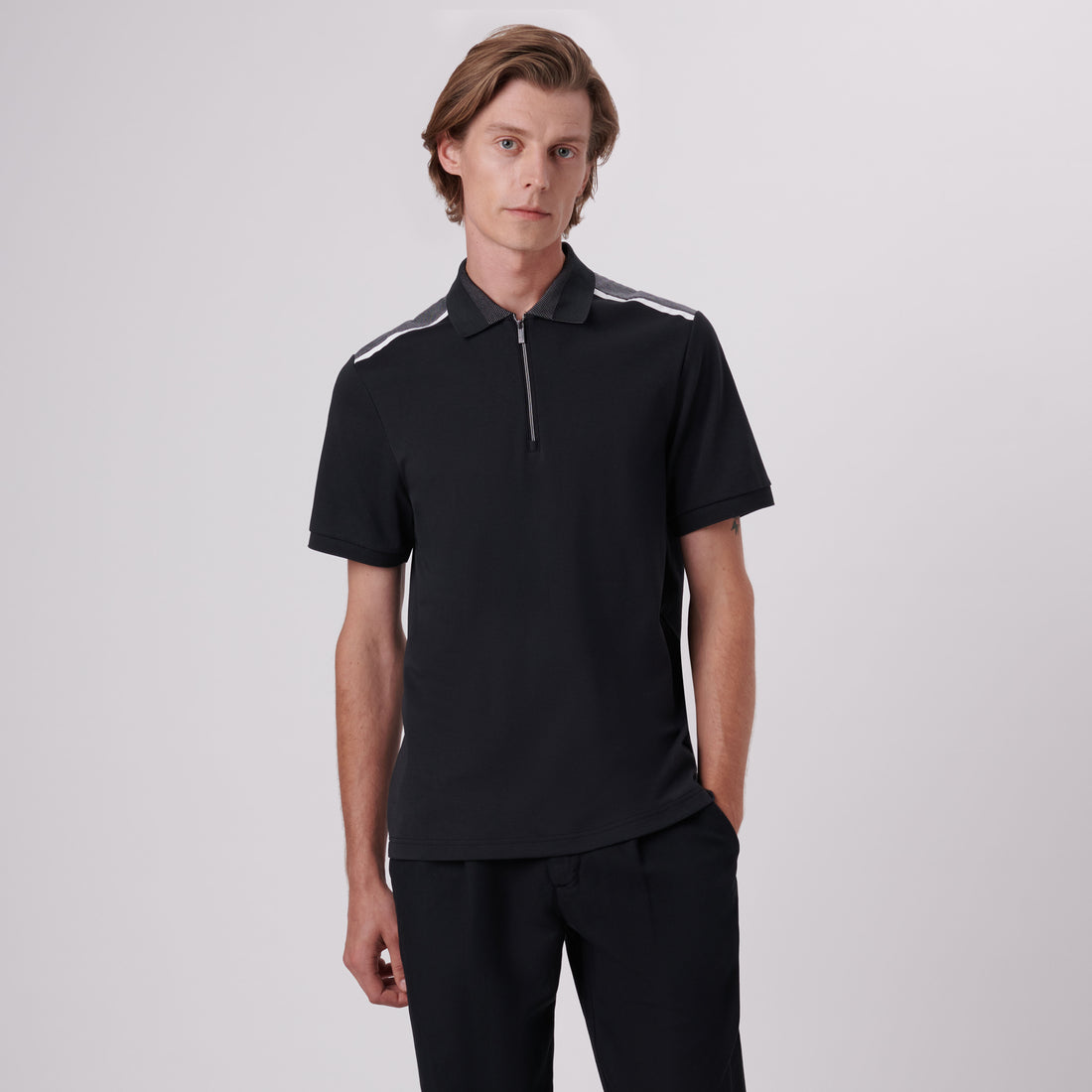 Quarter Zip Polo Shirt