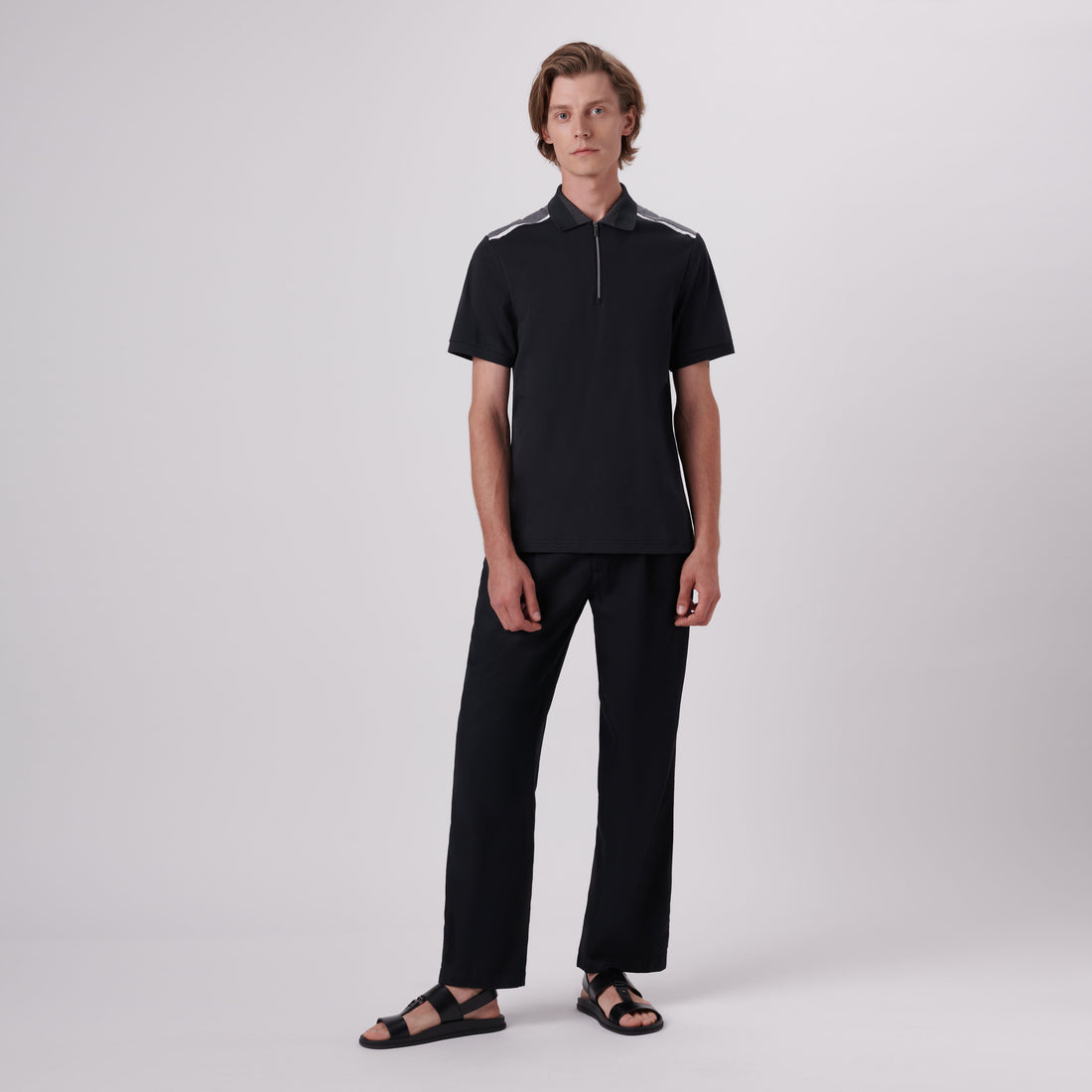 Quarter Zip Polo Shirt