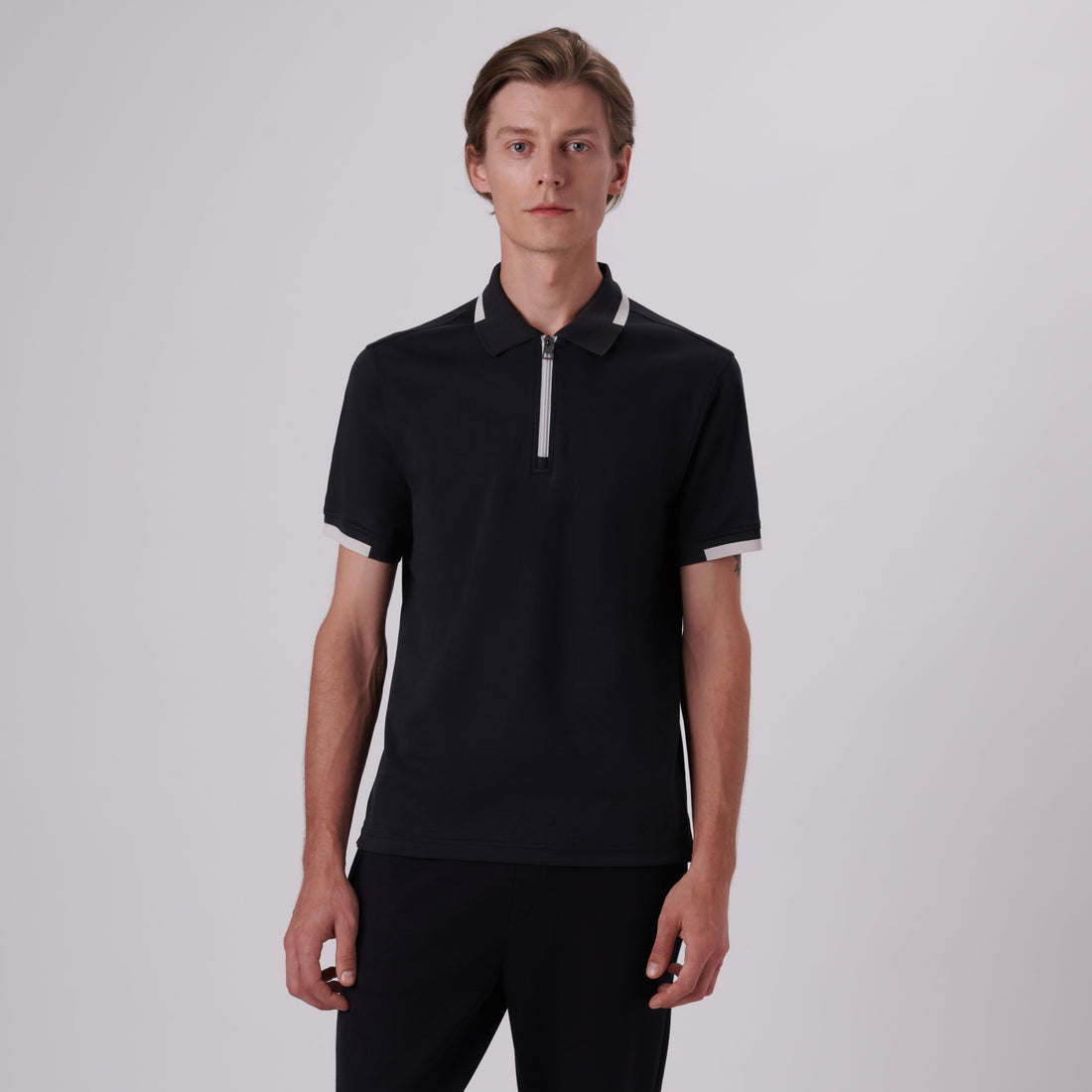 Quarter Zip Polo Shirt