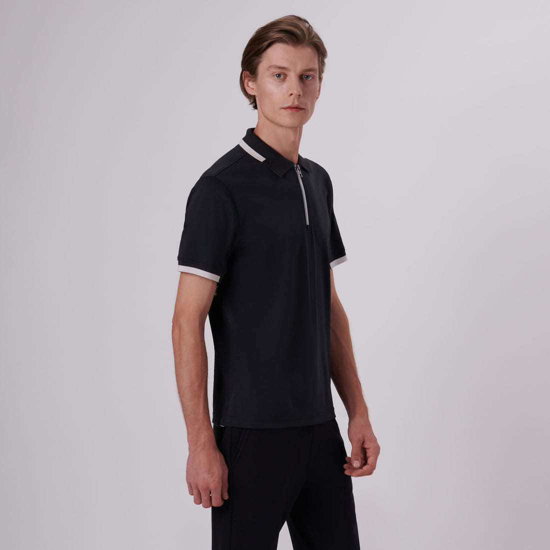 Quarter Zip Polo Shirt