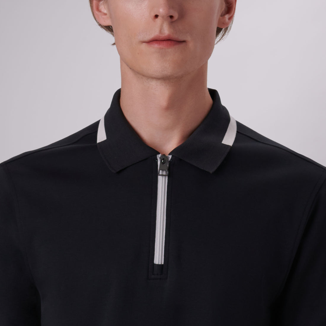 Quarter Zip Polo Shirt