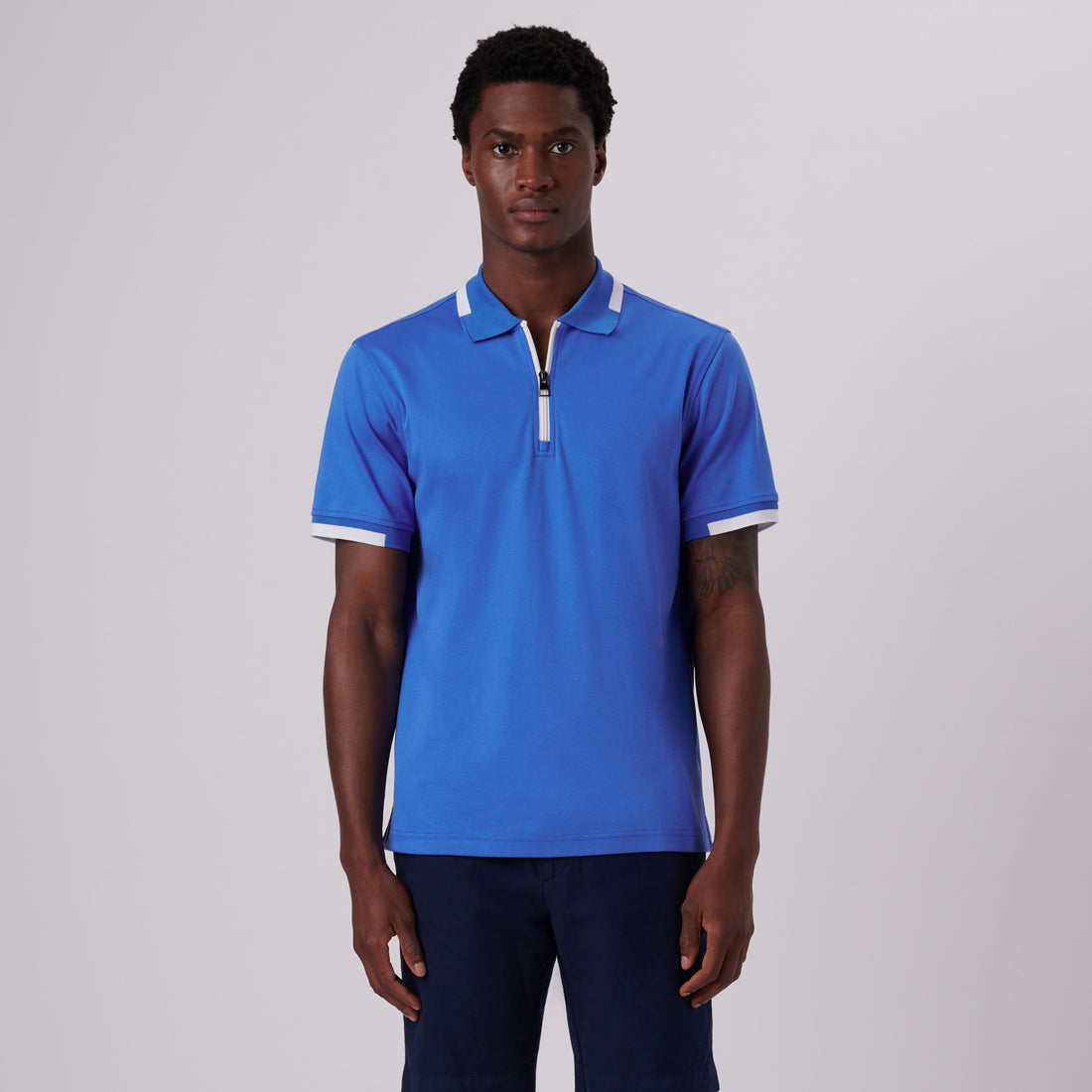 Quarter Zip Polo Shirt