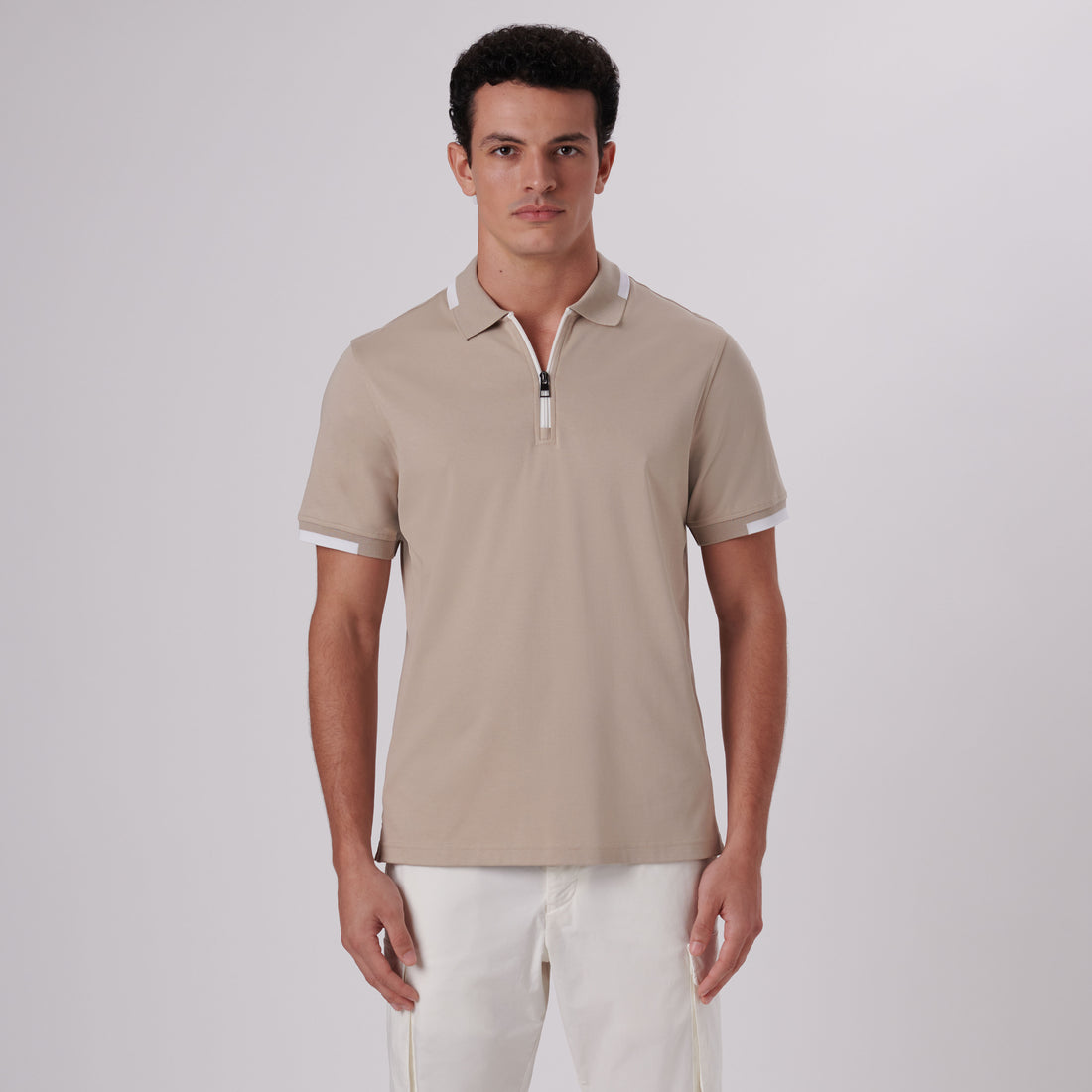 Quarter Zip Polo Shirt