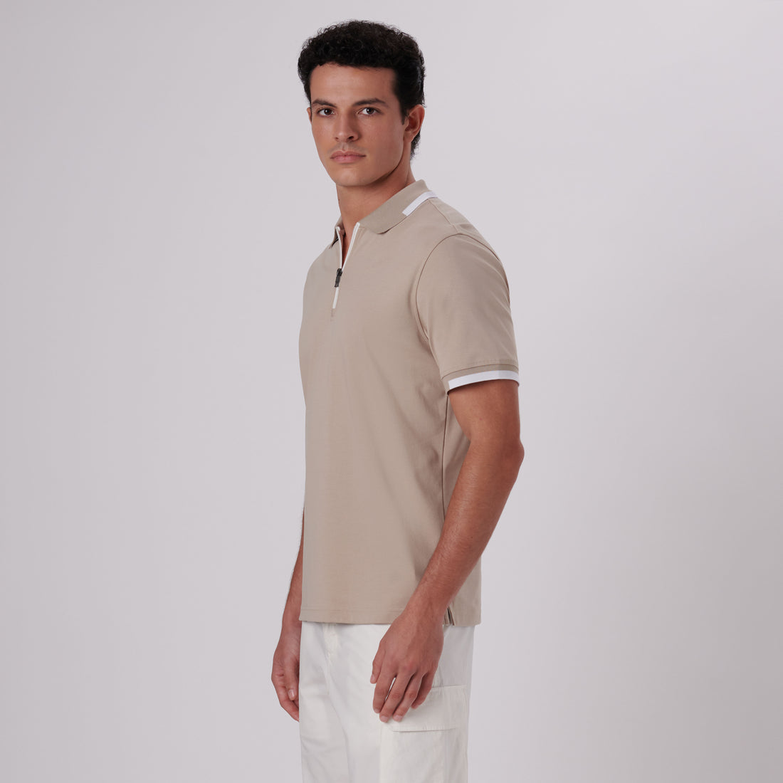 Quarter Zip Polo Shirt