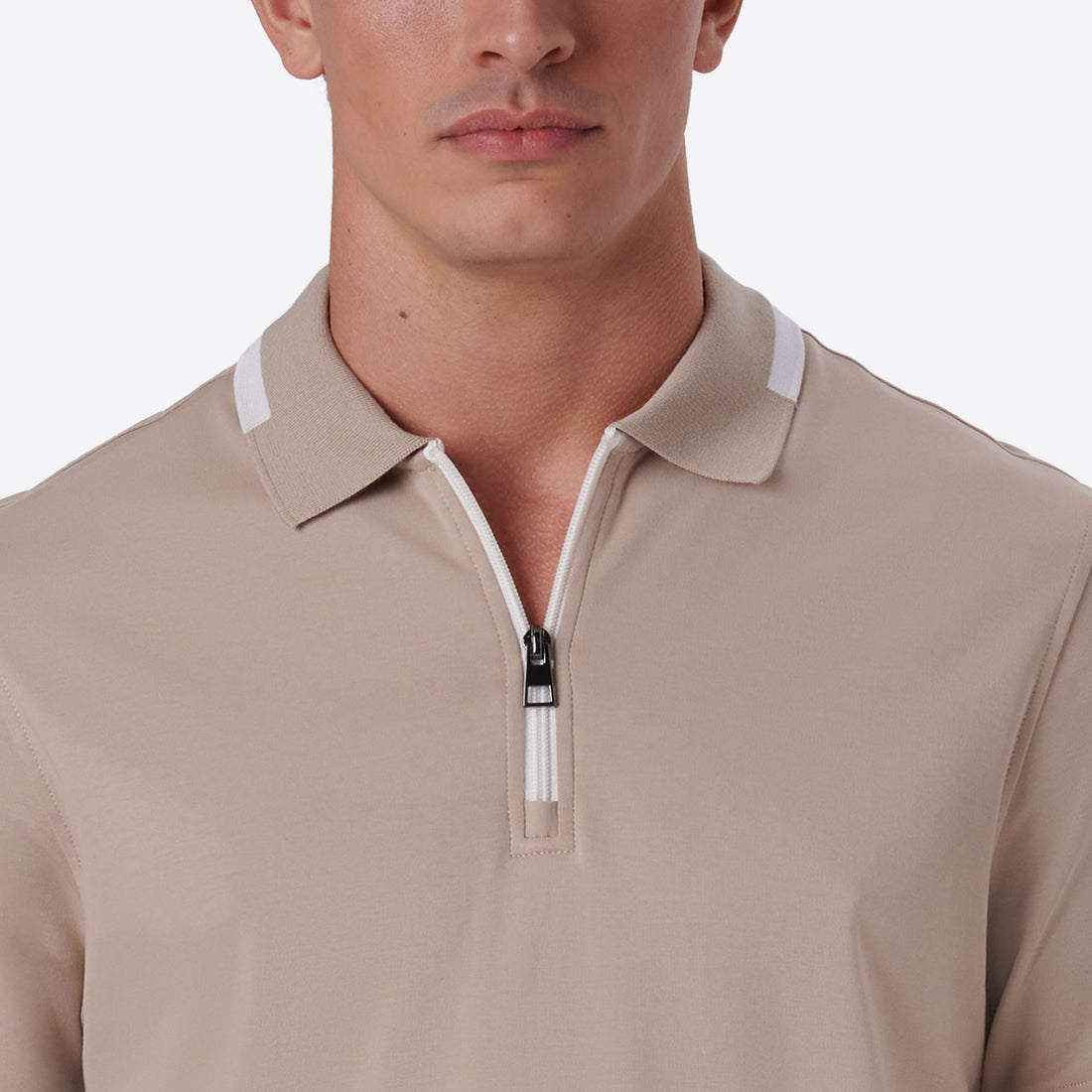 Quarter Zip Polo Shirt