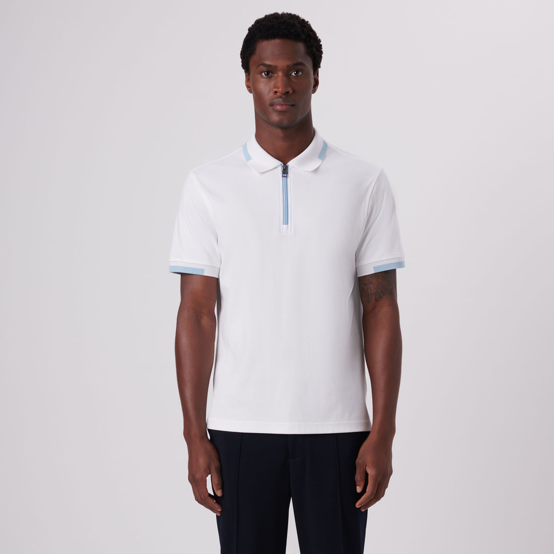 Quarter Zip Polo Shirt