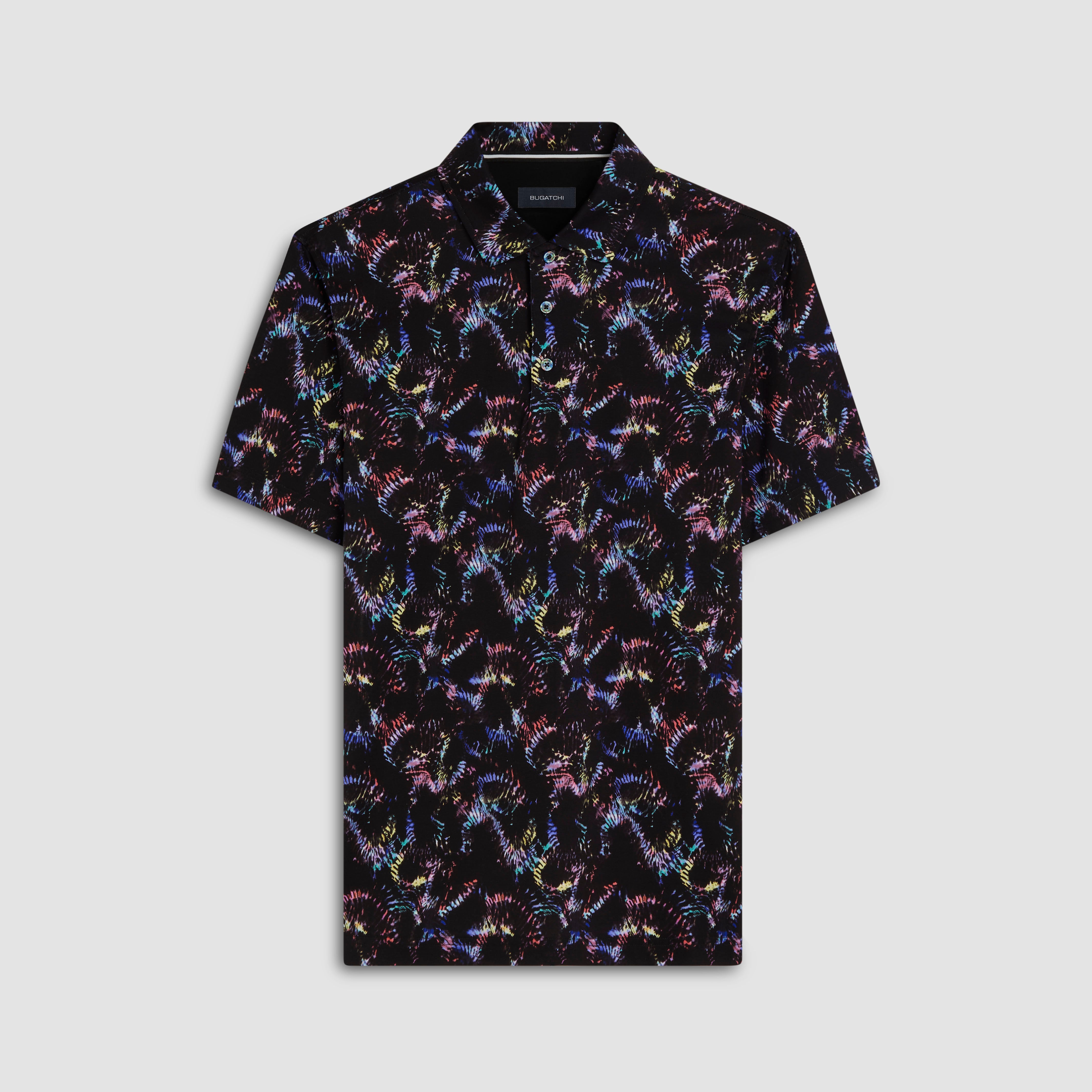 Hendrix Abstract Print Polo Shirt – BUGATCHI