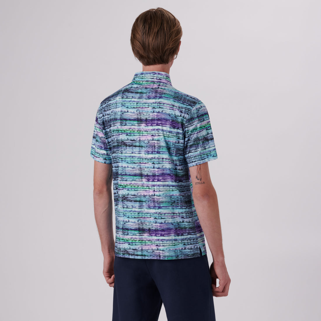 Hendrix Abstract Print Polo Shirt