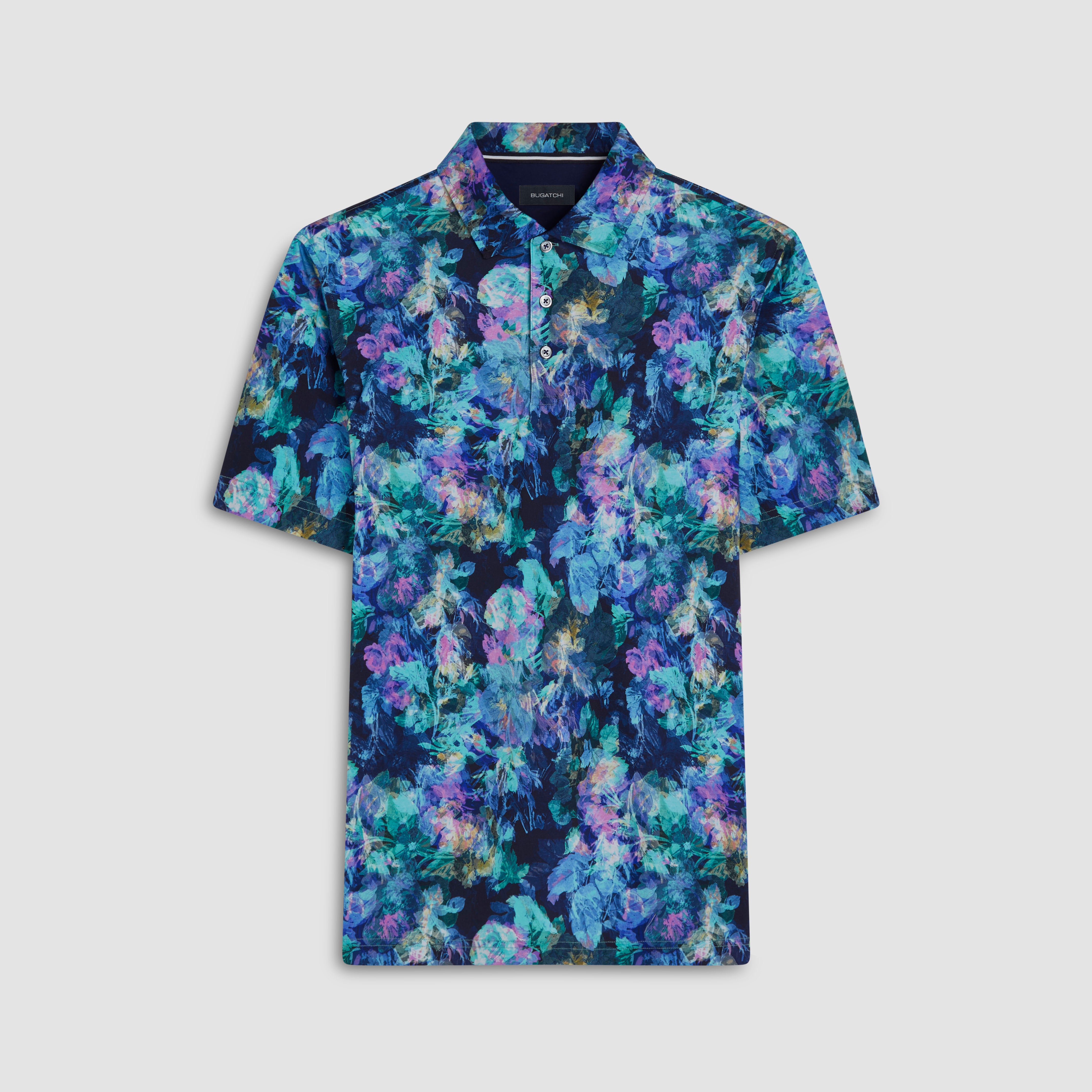 Hendrix Floral Print Polo Shirt – BUGATCHI