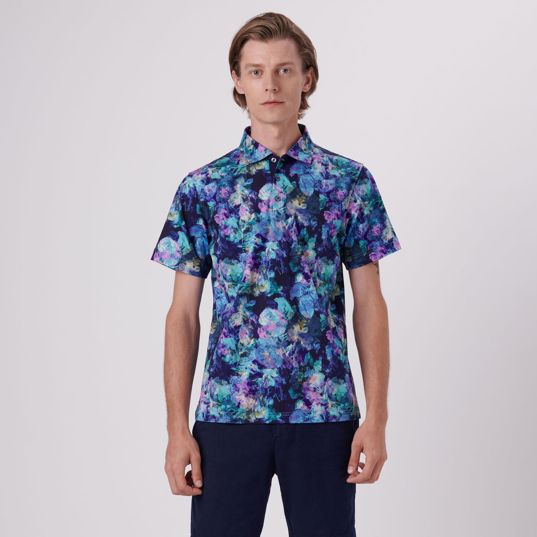 Hendrix Floral Print Polo Shirt