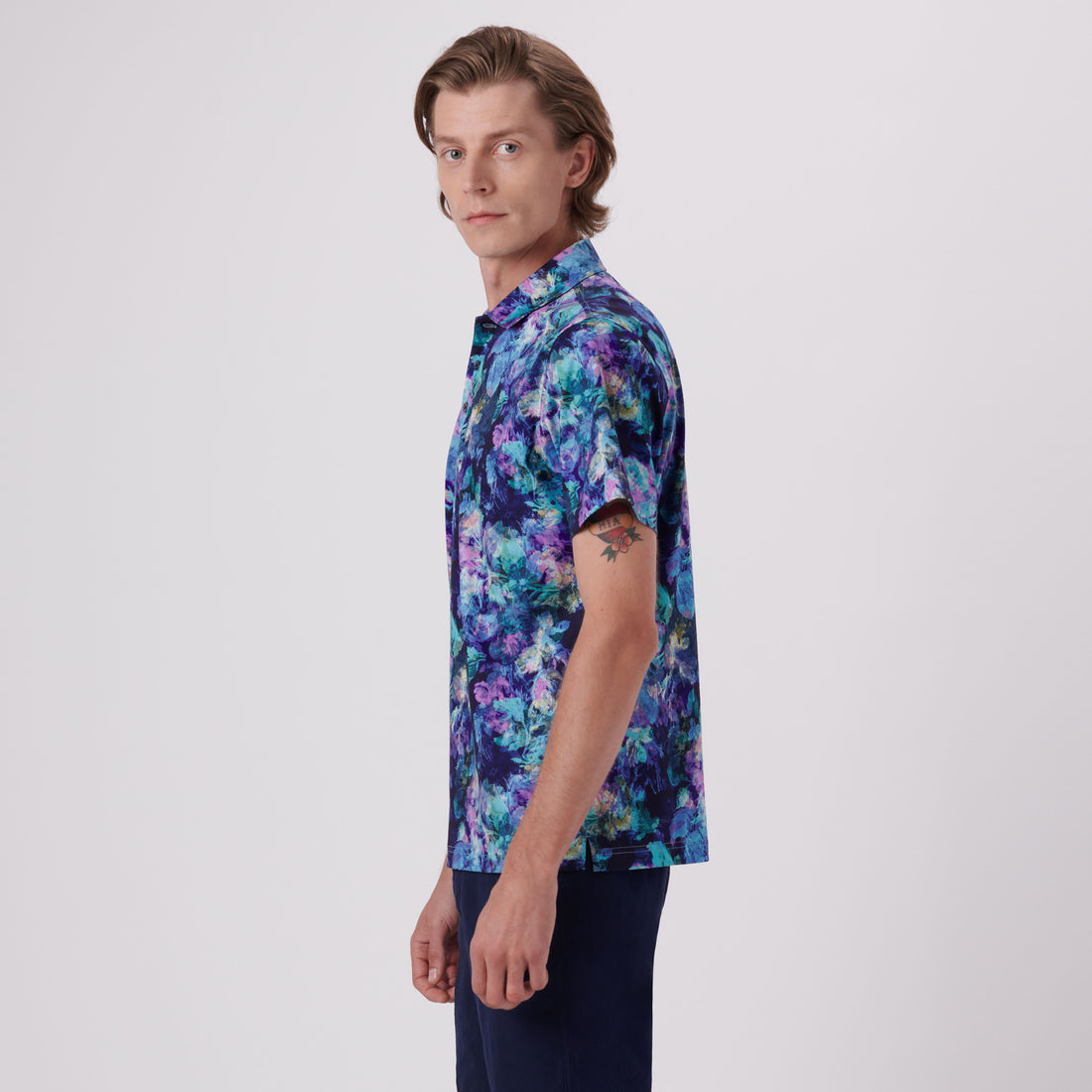 Hendrix Floral Print Polo Shirt