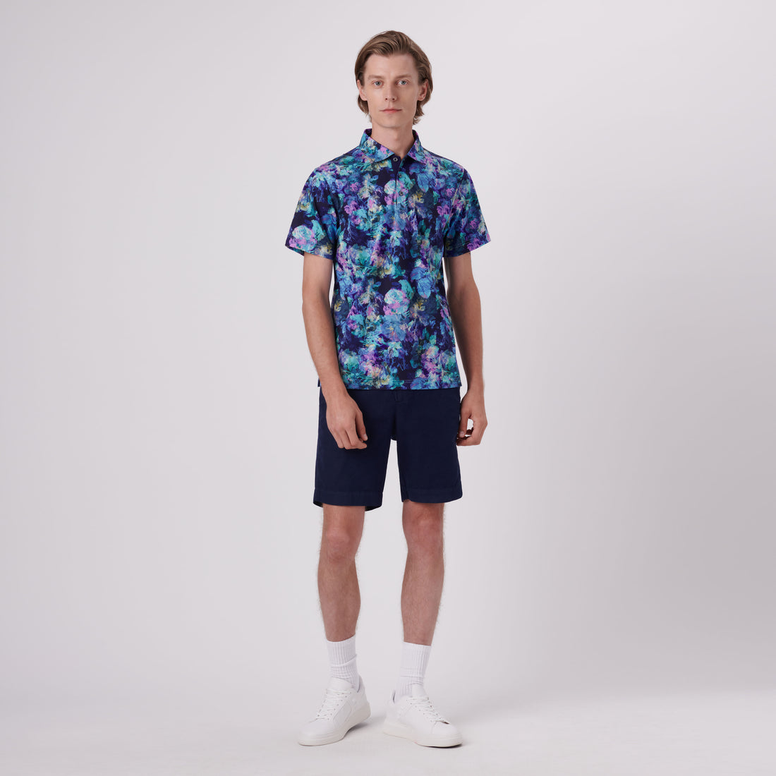 Hendrix Floral Print Polo Shirt