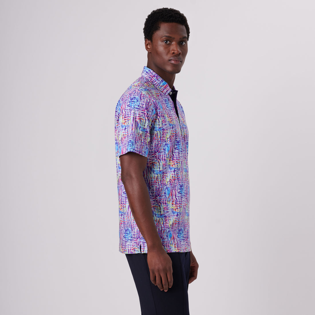 Hendrix Abstract Print Polo Shirt