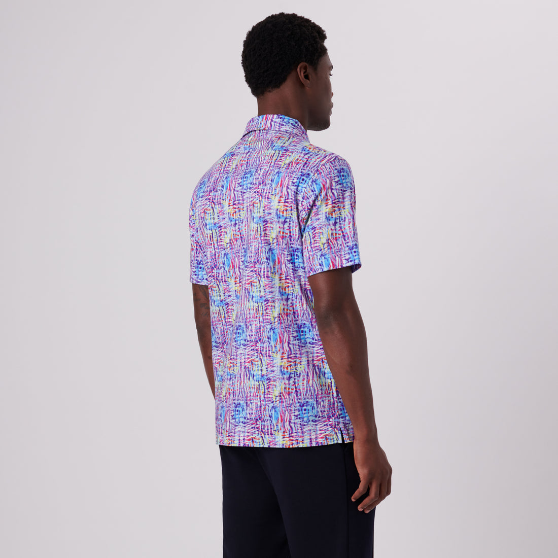 Hendrix Abstract Print Polo Shirt