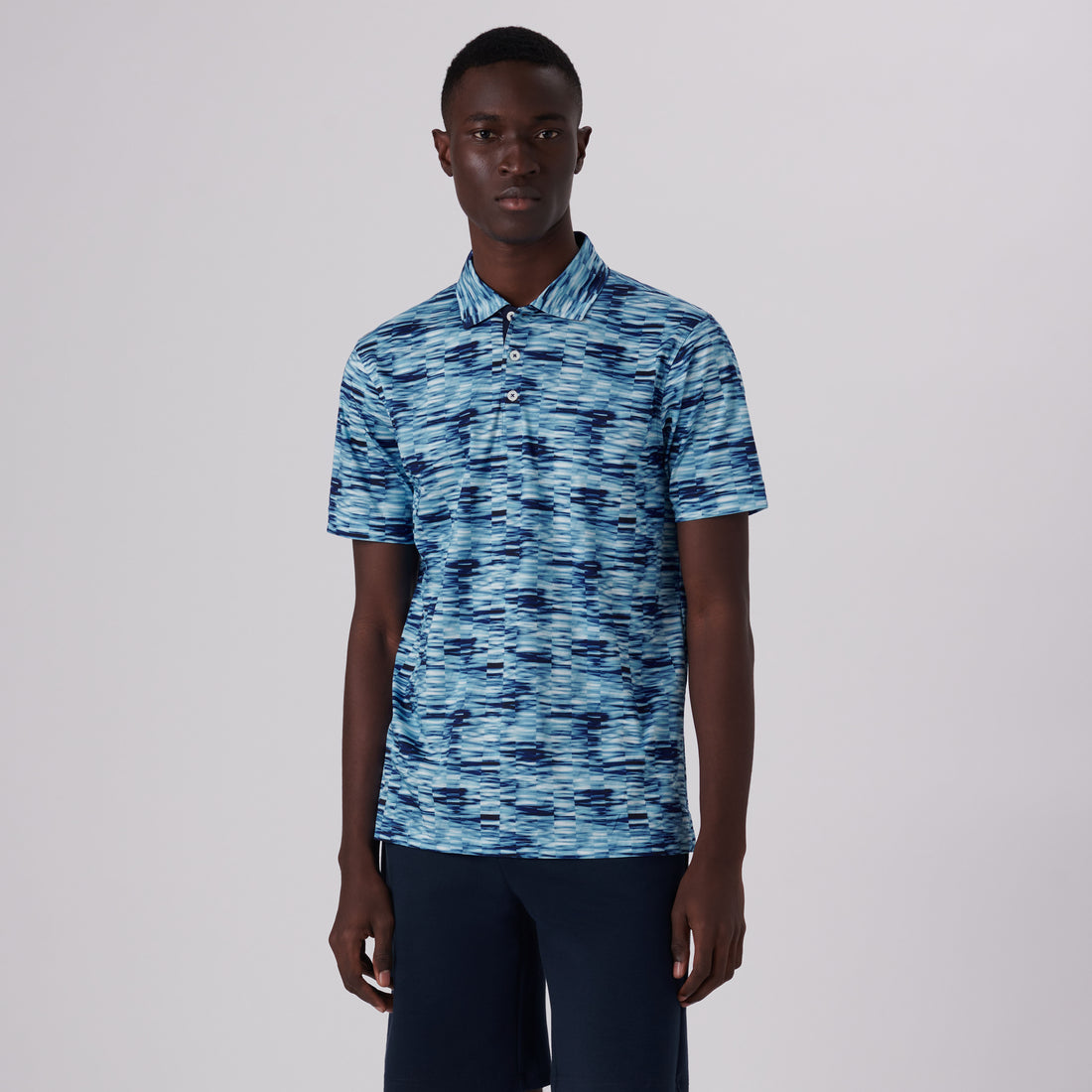 Hendrix Abstract Print Polo Shirt