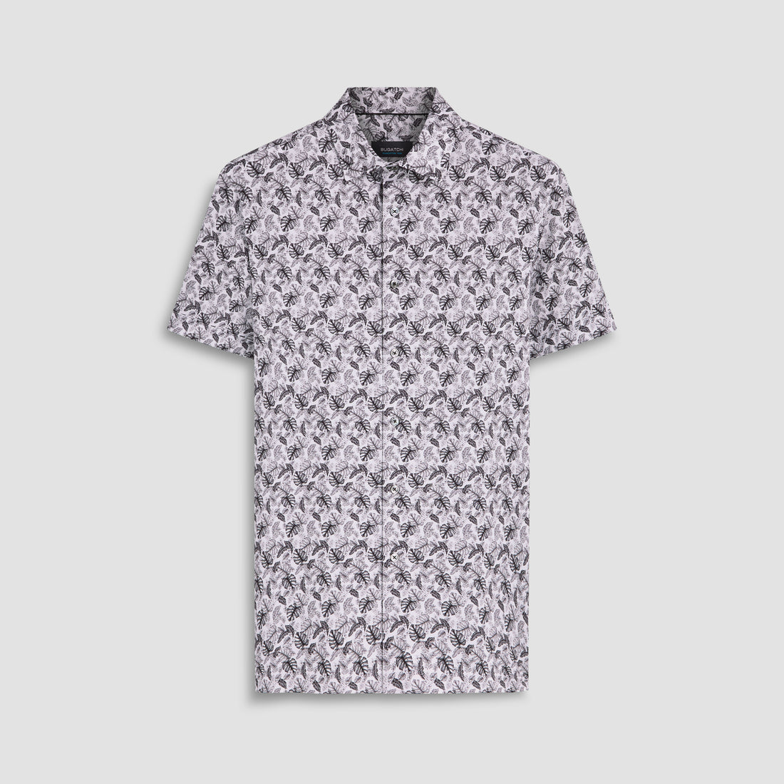 Milo Leaf Print OoohCotton Short Sleeve Shirt