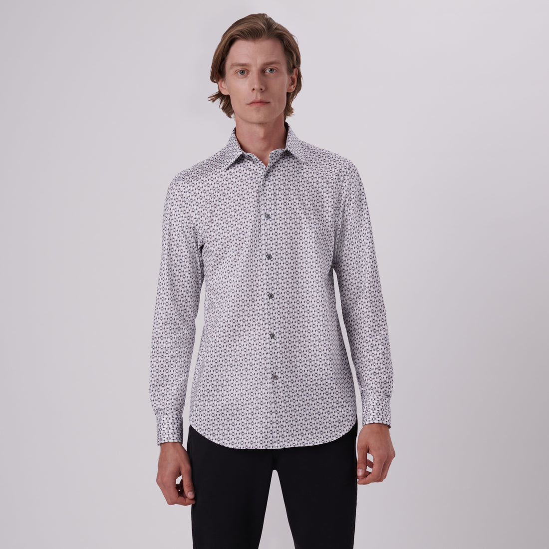 James Geometric Print OoohCotton Shirt