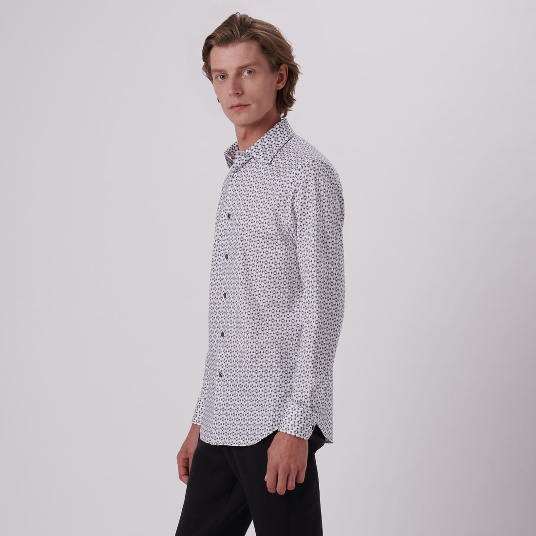 James Geometric Print OoohCotton Shirt