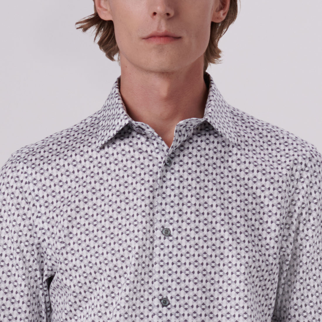 James Geometric Print OoohCotton Shirt