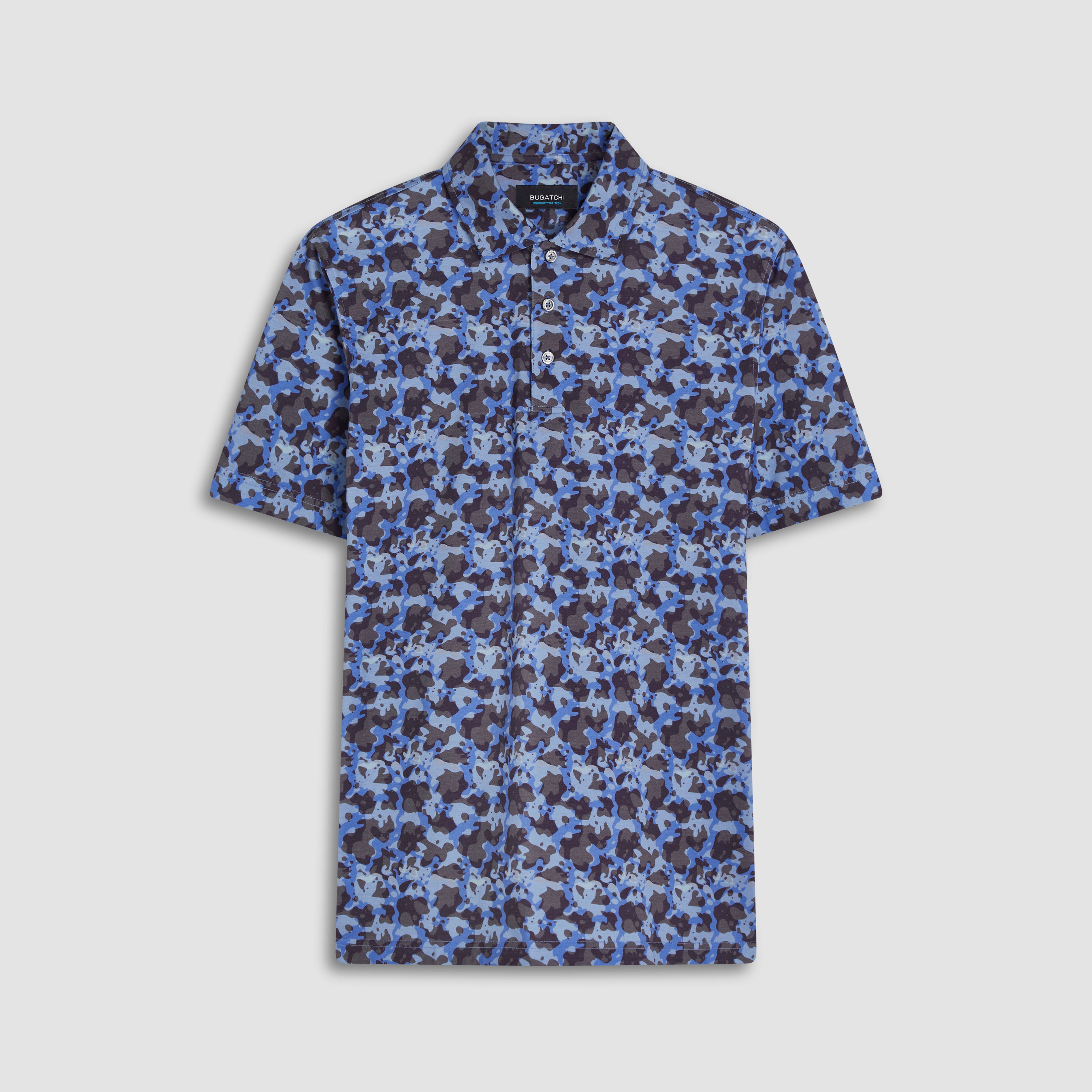 Victor Camouflage Print OoohCotton Polo – BUGATCHI