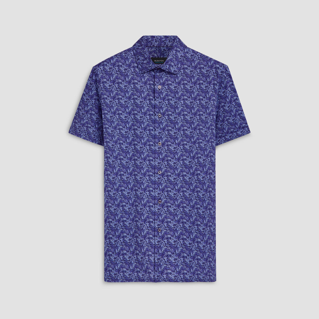 Milo Leaf Print OoohCotton Short Sleeve Shirt