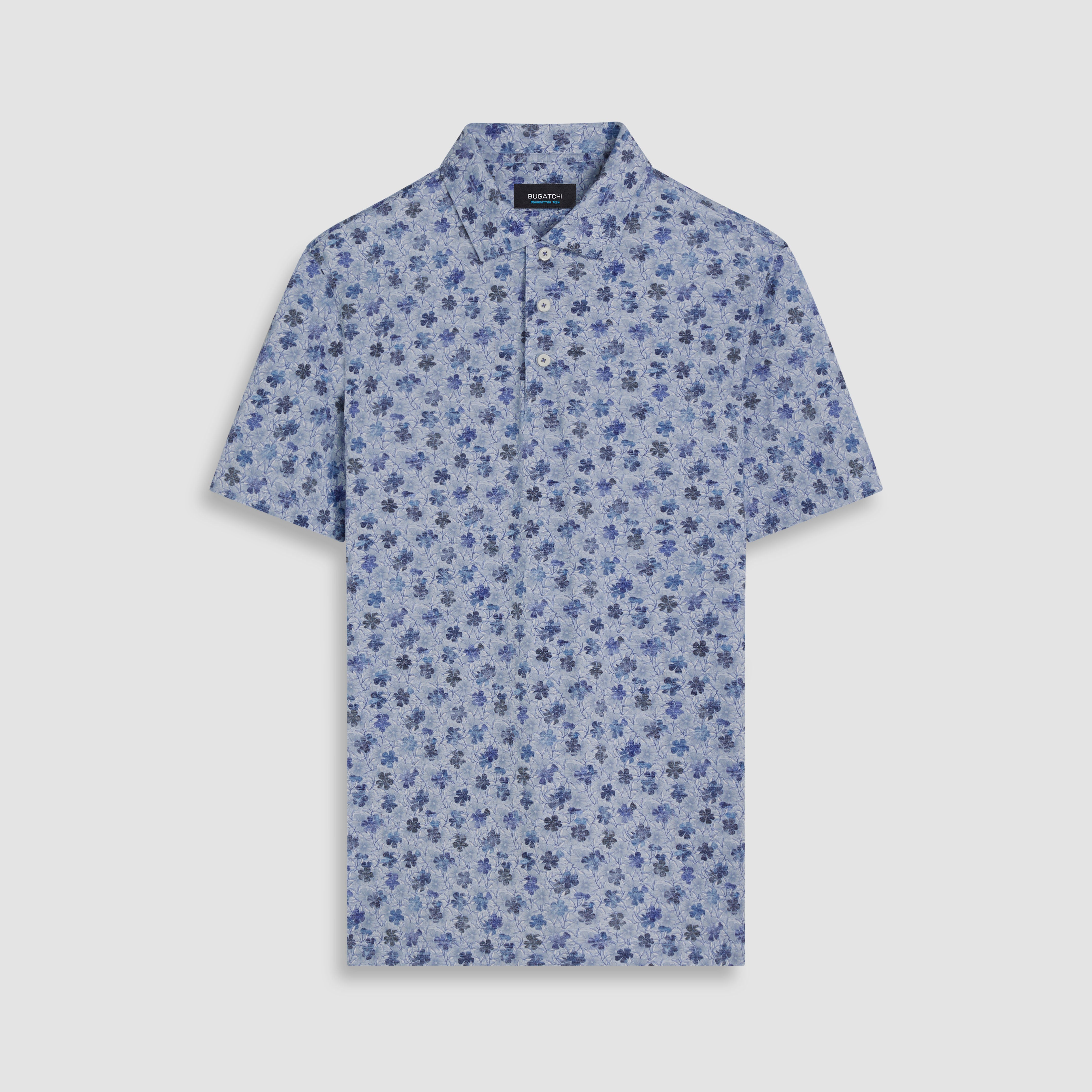 Victor Floral Print OoohCotton Polo – BUGATCHI