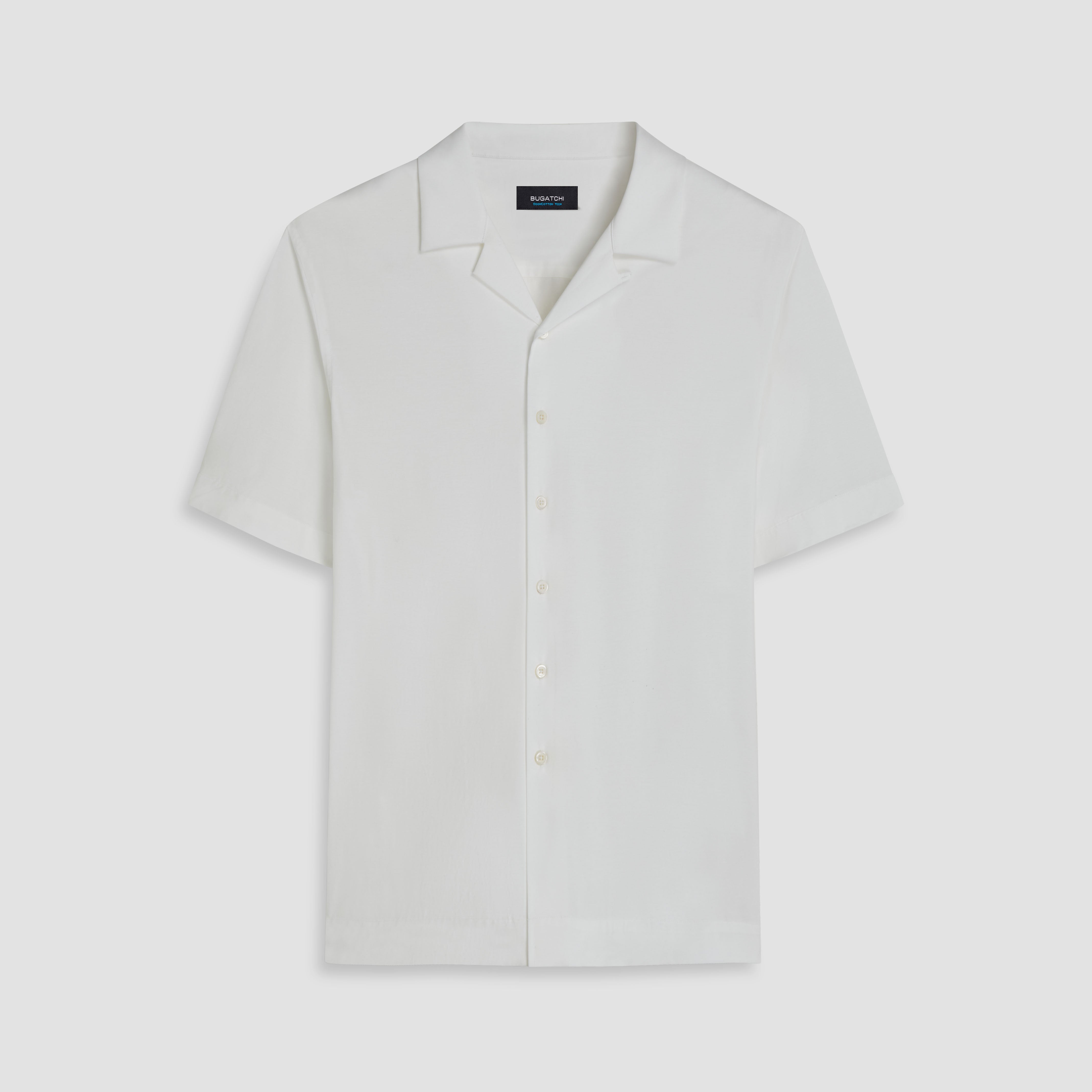 Cole Solid OoohCotton Camp Shirt – BUGATCHI