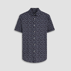 Miles Tropical Print OoohCotton Short Sleeve Shirt