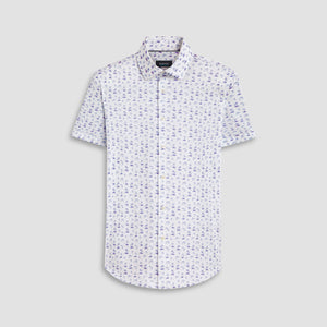 Miles Tropical Print OoohCotton Short Sleeve Shirt