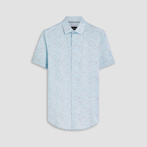 Miles Marled Print OoohCotton Short Sleeve Shirt