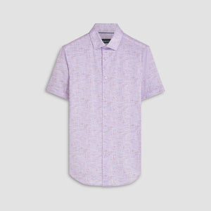 Miles Marled Print OoohCotton Short Sleeve Shirt