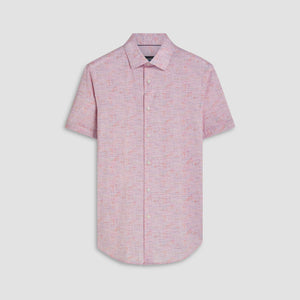 Miles Marled Print OoohCotton Short Sleeve Shirt