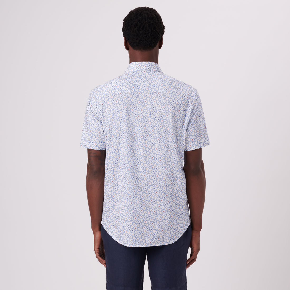 Miles Floral Print OoohCotton Short Sleeve Shirt