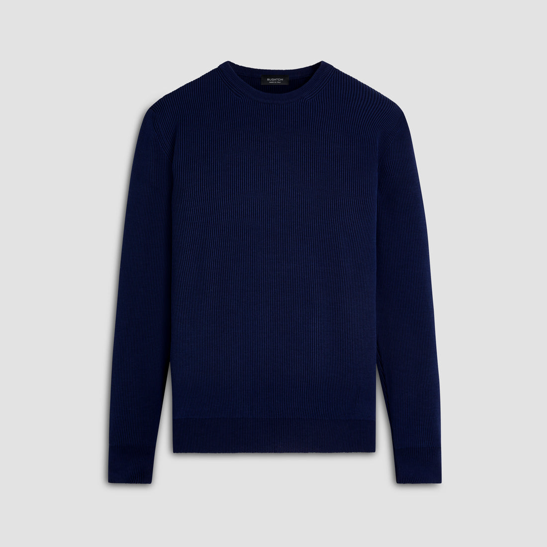 Rib Knit Crew Neck Sweater