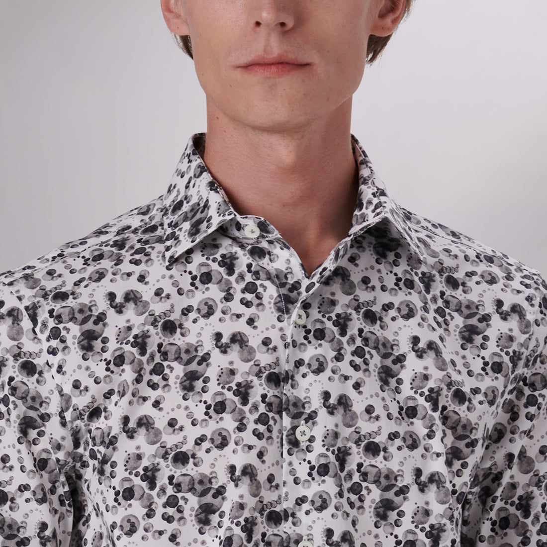 Orson Monochrome Bubbles Print Short Sleeve Shirt