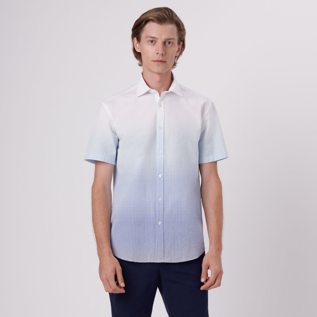 Orson Ombre Seersucker Short Sleeve Shirt