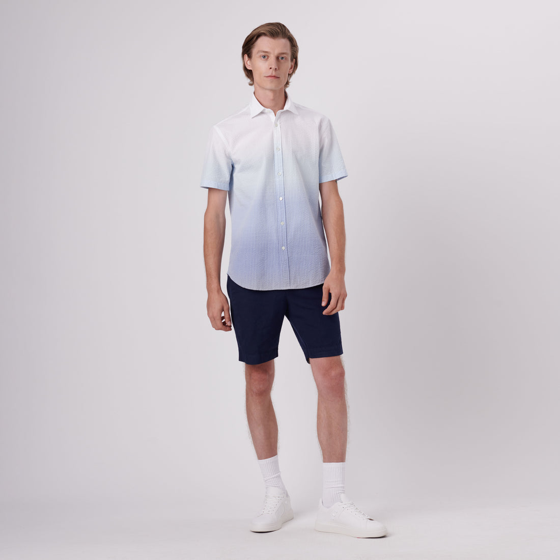 Orson Ombre Seersucker Short Sleeve Shirt