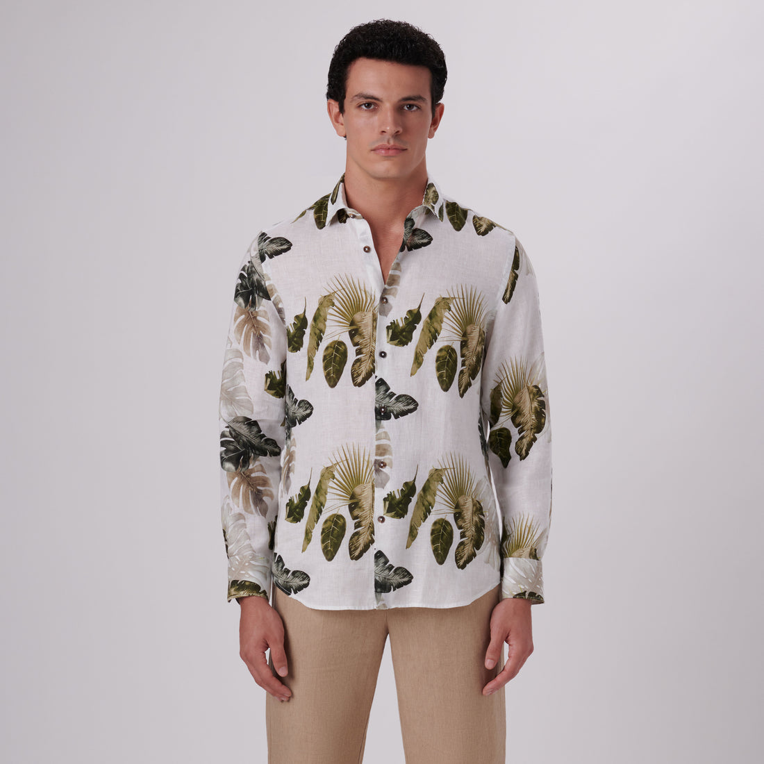 Julian Leaf Print Shirt