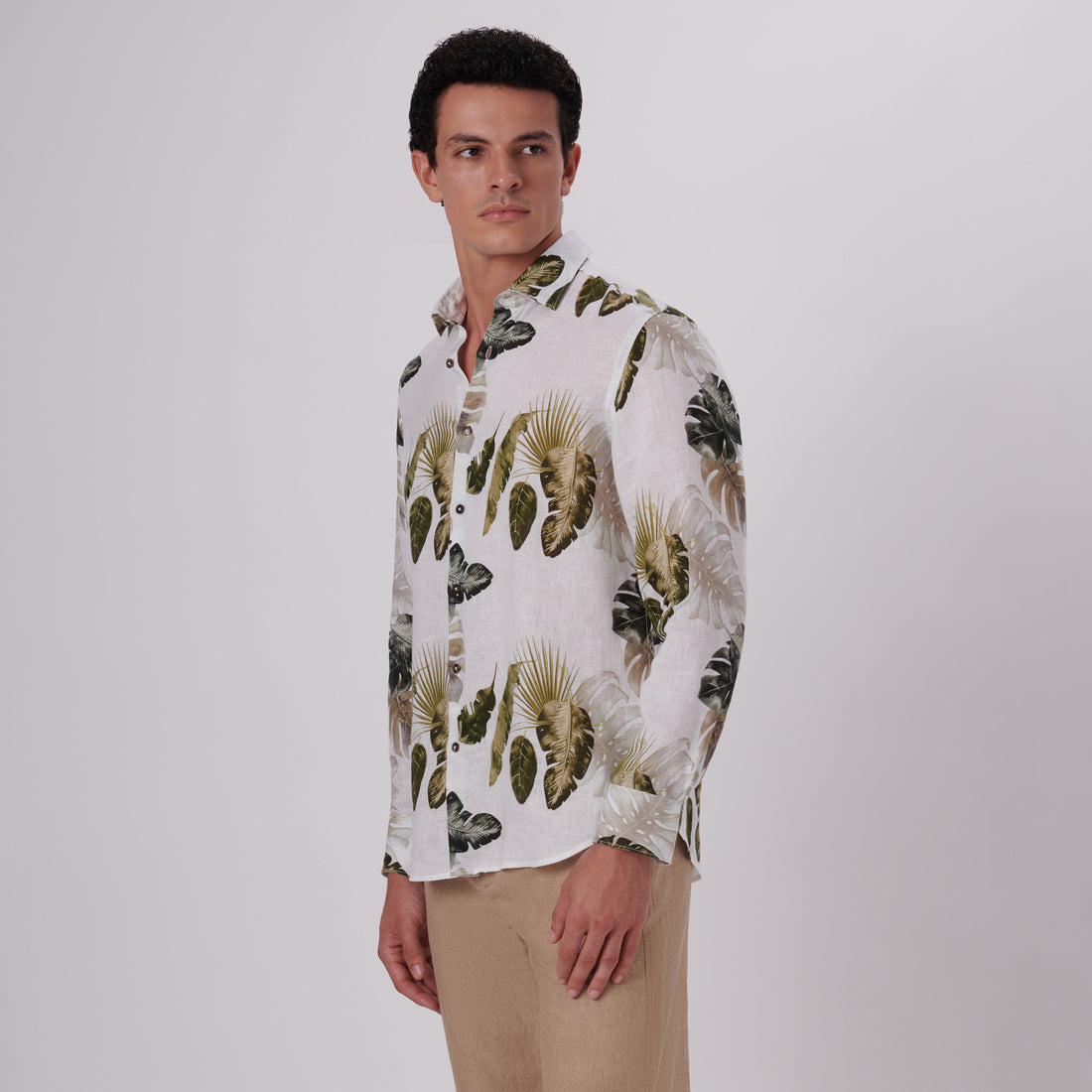 Julian Leaf Print Shirt